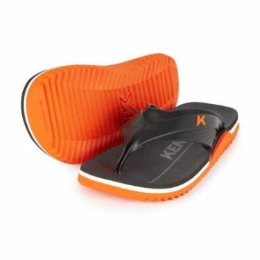 Imagem de Chinelo Kenner Nk6 Flux Masculino - Preto e Laranja - 36/37-Masculino