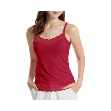 Imagem de Camisola De Renda Em Cor Sólida Para Mulheres, Vestido Casual Usável P