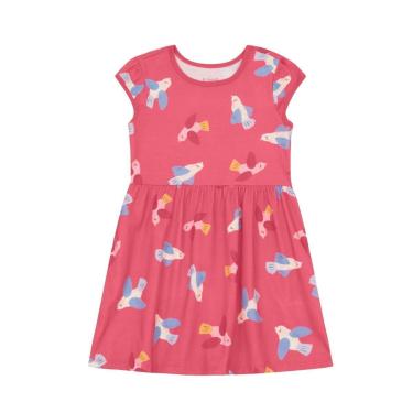 Imagem de Vestido infantil menina em malha estampado Brandili-Feminino