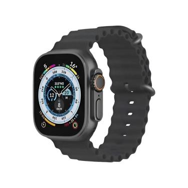 Imagem de Relógio Smartwatch T900 Ultra 49mm Nfc + 2 Pulseiras Preto