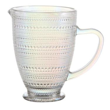 Imagem de Jarra de Vidro Pérola Rainbow 1,3L Mesa Posta Água Suco Bebidas - Lant