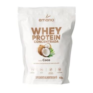 Imagem de Emana Whey Protein Concentrado Sabor Coco - 450g - Piracanjuba