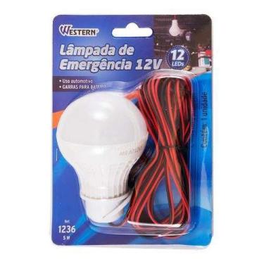 Imagem de Lâmpada De Led Emergência 12 Volts Para Bateria De Carro - Western