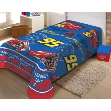 Imagem de Manta solteiro juvenil 1,50 m x2,00 m CARROS Disney jolitex ternille n