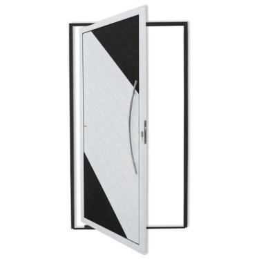 Imagem de Porta Pivotante Lambril Savana com Puxador Super 210cm x 100cm Brimak 