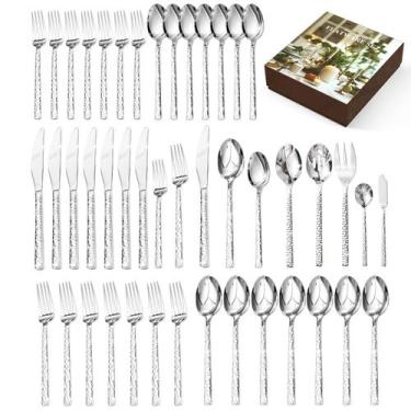Imagem de Conjunto de Talheres KINGSTONE 45 Peças em Aço Inoxidável 18/10 Martel