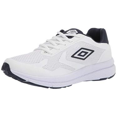 Imagem de Umbro Risponsa Tênis masculino, Branco/azul marinho escuro/microchip, 38