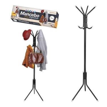 Imagem de Cabideiro c/ 8 Ganchos Preto – Art House