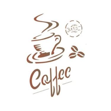 Imagem de Stencil de Acetato para Pintura OPA 15 x 20 cm - 1753 Coffe