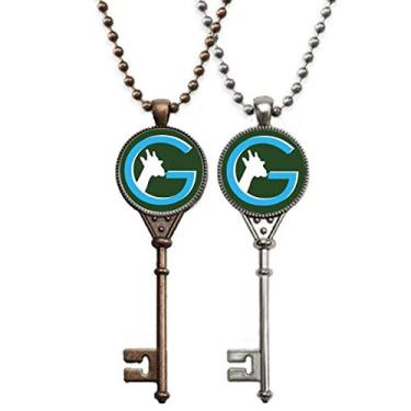 Imagem de OFFbb-USA Colar com pingente de girafa de altura para decoração de casais