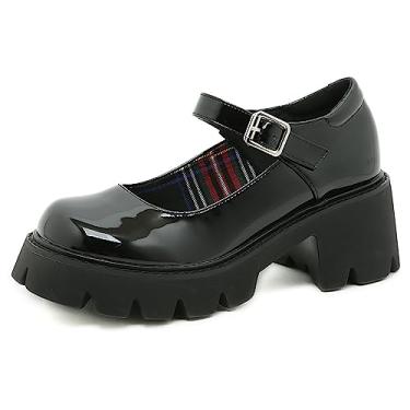 Imagem de Sandálias femininas salto grosso salto alto verão casual feminino bico fechado festa casamento scarpin