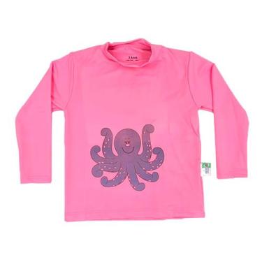 Imagem de Camiseta Protkids Proteção Uv Crianças 2 Anos Rosa - Mar & Cia