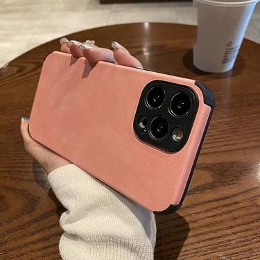 Imagem de Capa de telefone de couro PU para Huawei P50 Pro Lite P40 Nova 10 9 5T Honor 20 30 50 70 Capa de tecido macio fosco à prova de choque, laranja, para P30