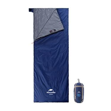Imagem de Naturehike Saco de dormir ultraleve – Envelope leve portátil, impermeável, confortável com saco de compressão – Ótimo para viagens de 3 estações, acampamento, caminhada (azul escuro)