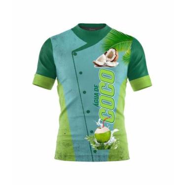 Imagem de Uniforme Camiseta Agua De Coco Praia Pronta Entrega Top - H Sports