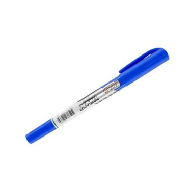Imagem de Caneta 2 Pontas para CD e DVD e Retroprojetor Azul BRW