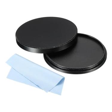 Imagem de PATIKIL Tampa de lente de 52 mm, tampa da tampa da lente da câmera, tampa universal para pilha, capa protetora de metal frontal com pano de limpeza para filtro de câmera fotográfica