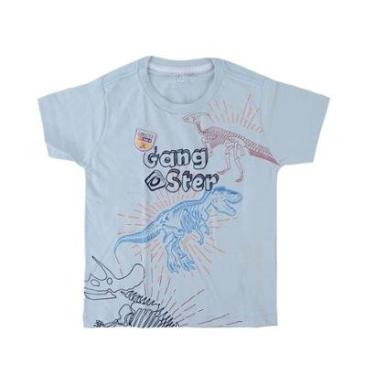 Imagem de Camiseta Infantil Masculina Gangster MC Azul - 860106-Masculino