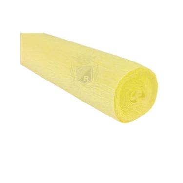 Imagem de Papel Crepom Italiano 140g Cartotecnica Rossi - 50cm x 2,5m - Kit 05 Rolos (974 Amarelo Canário)