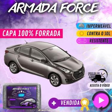 Imagem de Capa Cobrir Carro HB20 SEDAN 100% Forrada Armada Force 100% Impermeáve