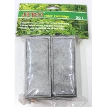 Imagem de Refil Filtro Externo Jebo 501 702 6 Refis Carvao Ativado