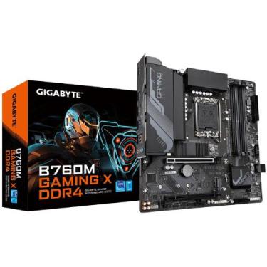 Imagem de Placa Mãe Gigabyte B760M Gaming X DDR4, Chipset B760, Intel LGA 1700, 