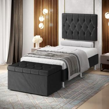 Imagem de Kit Painel Centaurus 100 e Calçadeira Sagitarius Veludo Aradecor, Chum