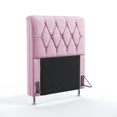 Imagem de Cabeceira Sirius 90 Para Cama Box de Solteiro Z-021 Sued Rosa Bebê Ara