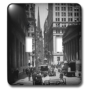 Imagem de 3dRose lsp_77350_2" Sub Treasury Old Trinity Church Wall Street New York City Glass Slide Interruptor duplo