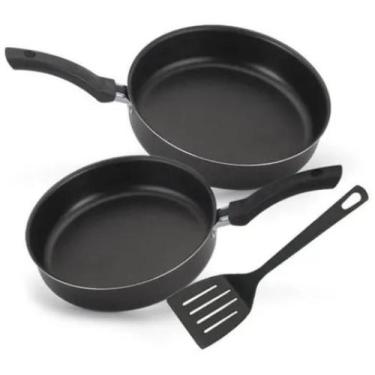 Imagem de Conjunto frigideira alta Antiaderente com espátula Nº 18 e Nº 22 - Doc