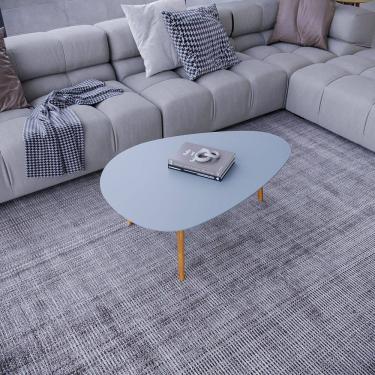 Imagem de Mesa de Centro Vesta Organica 35cm X 90cm X 60cm Cristal