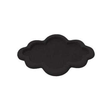 Imagem de Bandeja Nuvem Festa Decoração P 20x15x2 Kit 3un Madeira Mdf Pintado - 