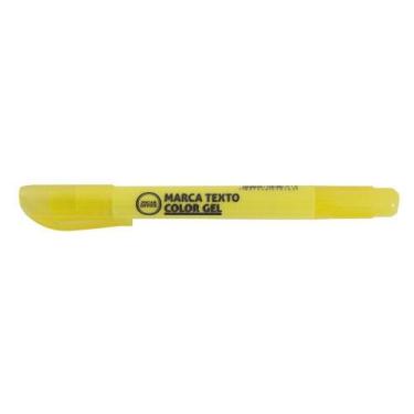 Imagem de Caneta Marca Texto Gel Amarelo - Jocar Office