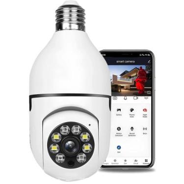 Imagem de Câmera Dome WiFi 1080p com Visão Noturna e Alarme - RMEletronicos