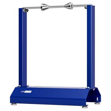 Imagem de VIVOHOME Balanceador de roda de motocicleta de bicicleta, suporte de roda de balanço de pneu de aro com cones de centralização ajustáveis 40 × 20 cm x 20 polegadas, azul