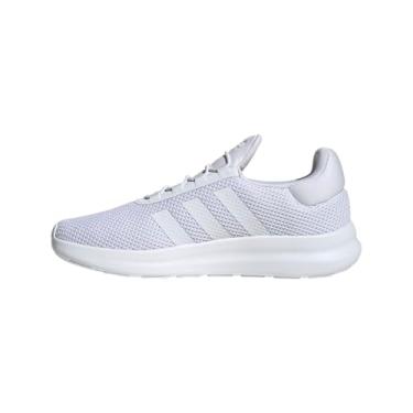 Imagem de adidas Lite Racer 4.0 Tênis esportivo masculino de renda elástica, Branco/Branco (nuvem), 40