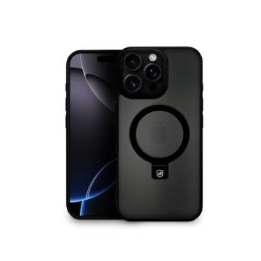 Imagem de Gshield Capa Case Capinha de TPU + Policarbonato Fosco Translúcido com Suporte Stand Anel Magnético, Dual Ring (iPhone 16 Pro Max)