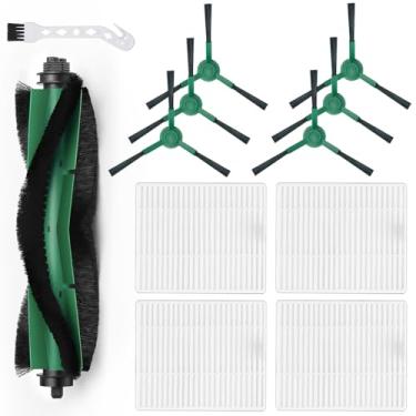 Imagem de BUXEBUX Peças de reposição para iRobot Roomba Combo Q011, Q0120, Y0110, Y0140 Kit de acessórios de aspirador de pó robô, filtro Roomba, peças de robô I, 1 escova de rolo principal, 4 filtros Hepa, 6