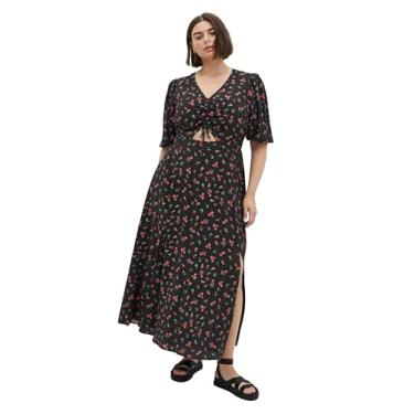 Imagem de City Chic Vestido longo feminino plus size - estampa Jolene, Ditsy Daydream, 46