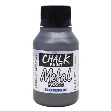 Imagem de Tinta Chalk Paint Metálica Fosca Corfix 100ml - 23111, 400 - ESTANHO