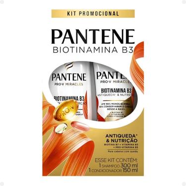 Imagem de Shampoo + Condicionador Pantene Pro-V Biotinamina B3 Antiqueda e Nutrição 150ml