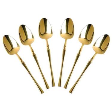Imagem de Conjunto de Colheres Gold Classic 6 Peças com 19,7x4cm - D1061 - DOLCE