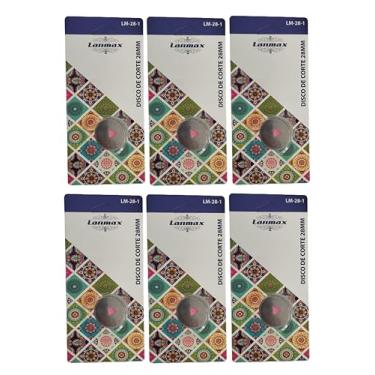 Imagem de Kit Com 6 Lâminas Disco Perfeito Para Iniciantes E Profissionais Proporcionando Maior Precisão Conforto E Eficiência Artesanalo Cortador Circular 28mm Patchwork Scrapbook EVA Cor Prata Lanmax