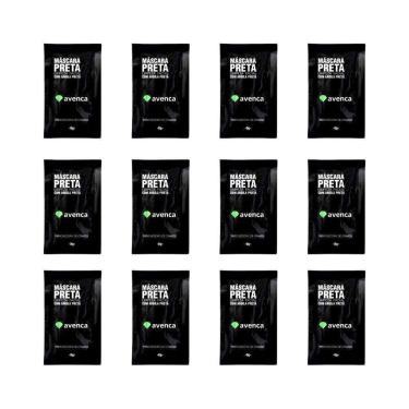 Imagem de Mascara De Limpeza Facial Avenca 8G Preta-Kit C/12Un