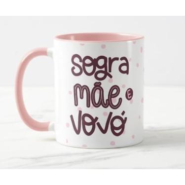 Imagem de Caneca Sogra Mãe e Vovó Int Rosa