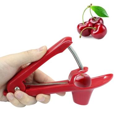 Imagem de Kemcatui Ferramenta de cereja, removedor de sementes de azeitonas vermelhas, descaroçador de ameixa para fazer geleias de frutas (1 peça)