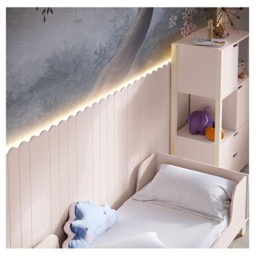 Imagem de Painel Decorativo Farm Ambiente 225x109x37 Cm Rose Com Led - Matic