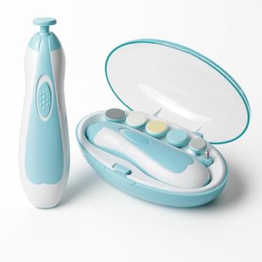 Imagem de Kit Aparador de Unhas Elétrico com Luz LED – Silencioso, 4 Velocidades – Ideal para Recém-nascido, Bebê e Adulto