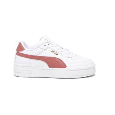 Imagem de PUMA Tênis infantil unissex Ca Pro (criança grande), Puma Branco/Vermelho Astro, 18