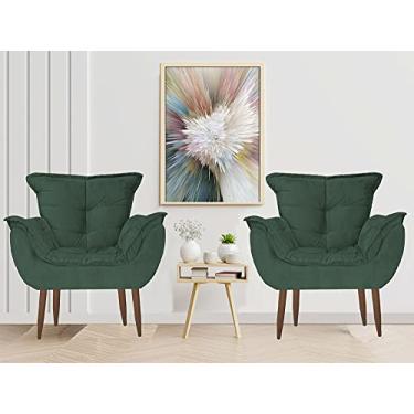 Imagem de Kit 2 Poltronas Opala Decorativa Verde